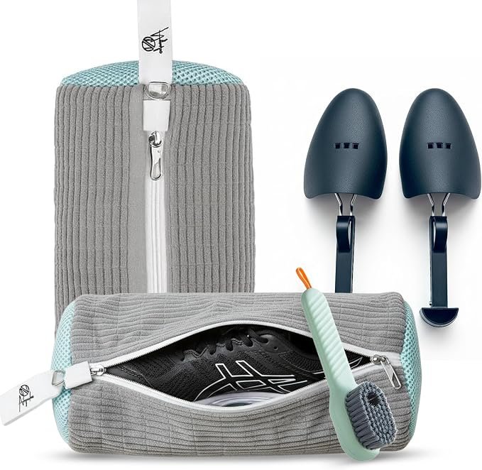 2-Pack Shoe Washing Machine Bags Gray