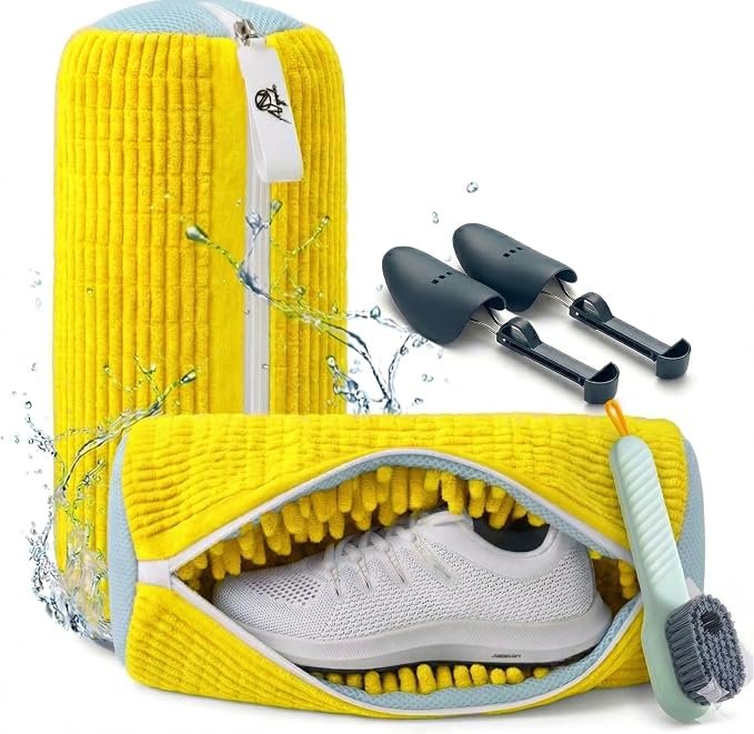 Reusable Shoe Washing Machine Bags Yellow